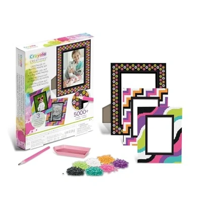 Imagen de CRAYOLA Creations Kit marcos de fotos personalizables con brillantes colores, actividad creativa y regalo para niñas, a partir 8 años