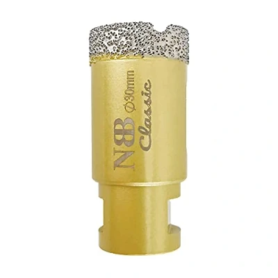 Imagen de NBB Broca de diamante con M14, corona para taladrar en seco y húmedo profesionalmente porcelana dura, cerámica, baldosas, granito, mármol, azulejo, Amoladora Angular (1, 30mm)