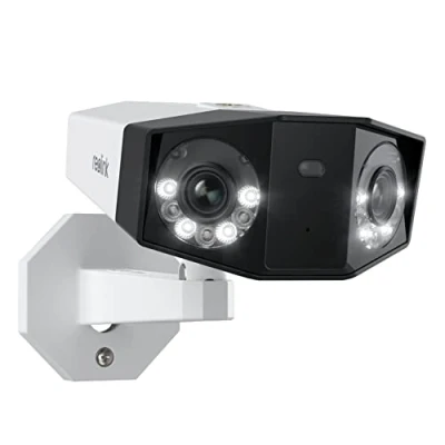 Imagen de Reolink 4K 8MP Camara Vigilancia de Doble Lente con Campo Visión 180, Cámara IP Soporta Detección Personas/Vehículos/Mascotas, Nocturna en Color, Audio Bidireccional, Duo 2 PoE