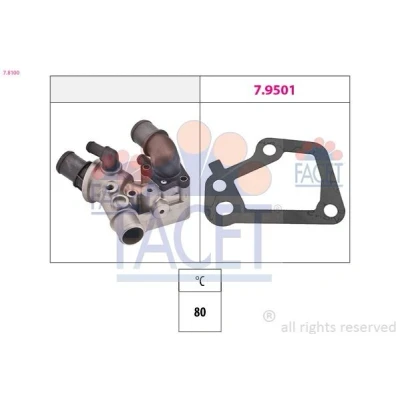 Imagen de FACET 7.3367 Sensor de Temperatura del Refrigerante Made in Italy OE Equivalent HYUNDAI: i10 I, Matrix, Santa Fe KIA: Picanto I