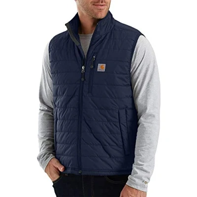 Imagen de Carhartt Gilliam Chaleco (Regular y Grande Alto) Work Utility Prendas de Abrigo, Azul Marino, S para Hombre