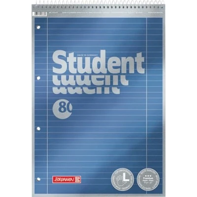 Imagen de Brunnen 1067174 Bloc de notas Student Premium Duo, portada calidad con efecto metálico A4 mit Kopfspirale