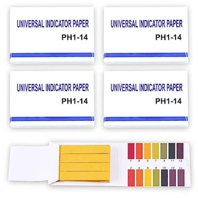 Imagen de IZyufan Papel de Tornasol pH, 320 Hojas Tiras 1 14 Indicador Prueba para Jabón Hidratante, Zumo Limón, Leche, Detergente Líquido