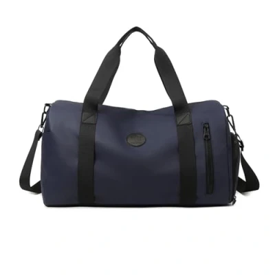 Imagen de Balakaka Bolsa de Deporte Viaje Hombre Mujer, Macuto con Zapato y Compartimento Húmedo, Multifuncional Gimnasio para Viajes Fitness,Azul