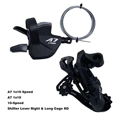 Imagen de CNC Desviador Trasero 10v,MTB Palanca Cambio Bicicleta 10 Velocidad para Shimano/Sram