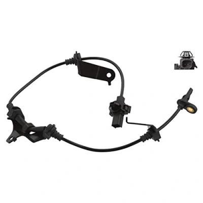 Imagen de FEBI BILSTEIN 106345 Sensor de ABS Eje delantero, derecha con platina sujeción 648