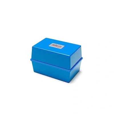 Imagen de Q CONNECT CARD INDEX BOX 5X3 BLU