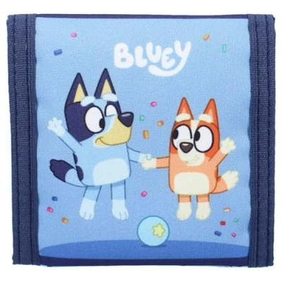 Imagen de Vadobag Monedero infantil Bluey Best Friends Fun, azul, 10x10x1 cm, Diseño: