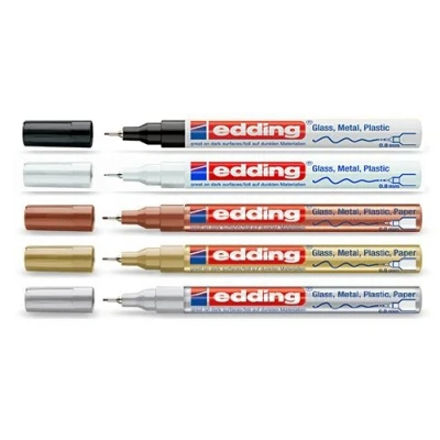 Imagen de glanzlack marker Sharpie Fine (0,8 mm) 780 Paquet 8 couleurs à choix fein Metallic Sortiert 2