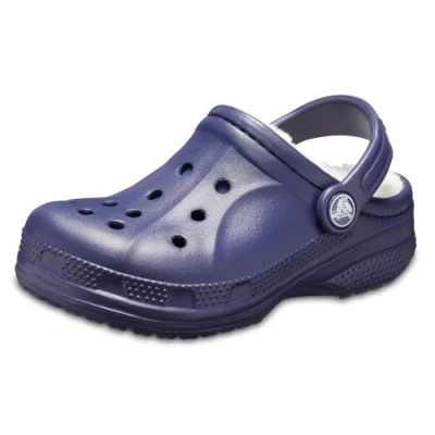 Imagen de Crocs Zuecos Unisex con Forro Ralen K para niños, Nautical Navy Oatmeal, 27/29 EU