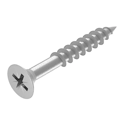 Imagen de SECCARO Tornillo para madera aglomerada, 5 x 40 mm, acero inoxidable V2A, VA A2, rosca parcial, Phillips PZ, 200 unidades