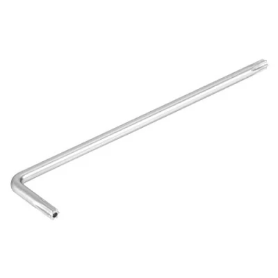 Imagen de llave de Torx Star inviolable larga en forma L, niquelada T15