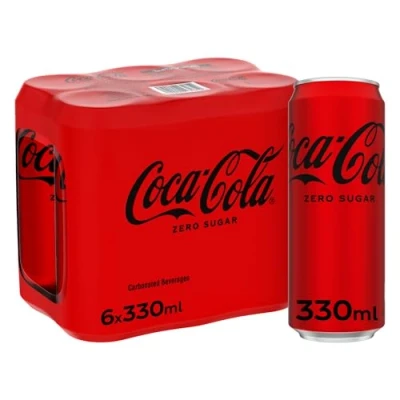 Imagen de Coca cola Zero Azúcar Refresco de sin azúcar, calorías Pack 24 latas 330 ml