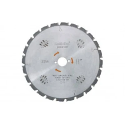 Imagen de Metabo 4007430229526 628025000 Hoja de Sierra PowerCutProf 254x30, 24 WZ 30, Negro
