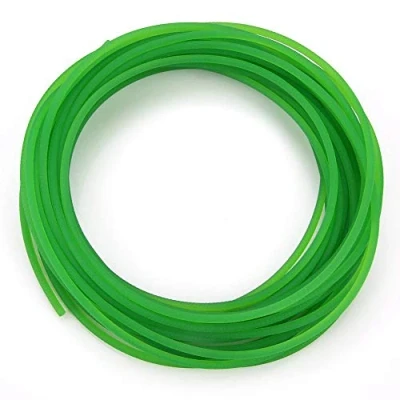 Imagen de Correa redonda de poliuretano transmisión PU superficie rugosa para accionamiento (verde)(3mm*10m)