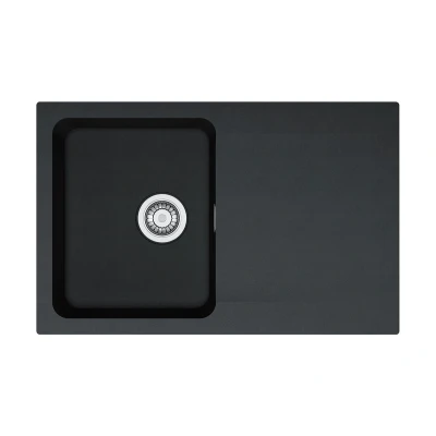 Imagen de Franke OID 611 18 114.0286.447 Orion 78 Tectonite 447 Fregadero empotrable, Color Negro, Cromo, 78.0 x 50.0 18.0 cm