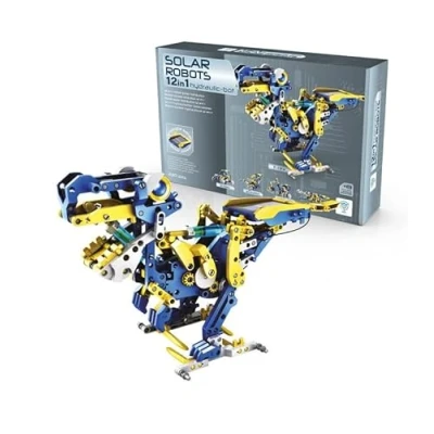 Imagen de DEQUBE Robot Solar hidráulico 12en1 Se transforma en 12 animales diferentes Multitud de movimientos funcionales Incluye panel solar, caja cambios y transmisión hidráulica (Deqube 925D00153)
