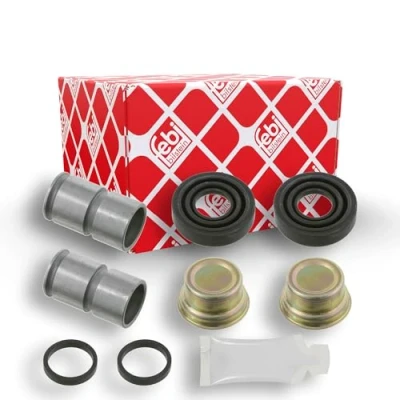 Imagen de FEBI BILSTEIN 06856 Juego de casquillos guía, pinza freno Eje delantero con casquillo guía OPEL: Corsa A CC, Kadett E Berlina, CC