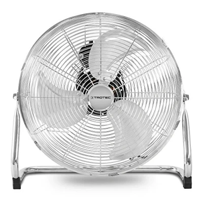 Imagen de TROTEC Ventilador de Suelo TVM 18, 100 W, Potente, 3 Velocidades Ventilación, Inclinación Regulable hasta 110, Silencioso, Pie Apoyo Estable y Antideslizante, Oficina, Hogar, Plata