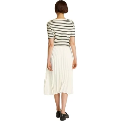 Imagen de Tommy Hilfiger Fluid Pleated PULL ON MIDI Skirt Falda acampanada, Mujer, Talla: 40, Ivory petal