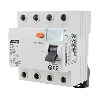 Imagen de Schelinger Tipo A Disyuntor Diferencial 2 polos / 4 30mA 25A 40A 63A (4 pines 25A)