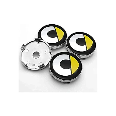 Imagen de HEYCE Tapas para Llantas tapacubos tapabujes de Cubo Centro Rueda 60mm Smart Fortwo Forfour 450 451 454 453