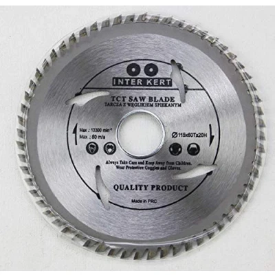 Imagen de 115 x 22,2 mm hoja de sierra circular con 60 dientes TCT para madera