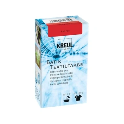 Imagen de KREUL 98524 Colorante Rojo Fuego, 70 g, Color en Polvo para Batik y teñido de Textiles, Red, Standard