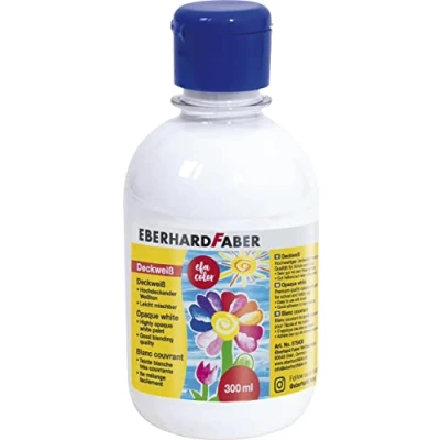 Imagen de Eberhard Faber 575400 EFA Color blanco opaco, frasco de 300 ml, con tono muy opaco