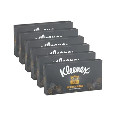Imagen de Kleenex Pañuelos, paquete de 6 unidades, tamaño extragrande 90