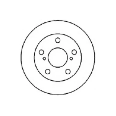 Imagen de MAPCO 25558 Disco de freno Eje delantero 258 25 5 114,3 ventilado TOYOTA: MR2 II Coupé