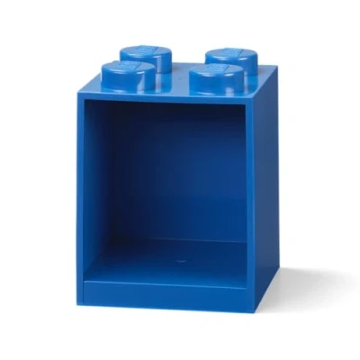 Imagen de Room Copenhagen Brick Estantería de Bloques Lego 4 Elementos, Azul, ladrillo