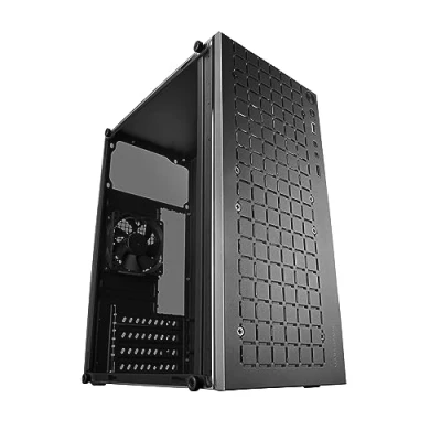 Imagen de Mars Gaming MC 1000, Caja Compacta MicroATX, Diseño Frontal Metal Mesh, Ventana Lateral Completa, 1x Ventilador Ulta Silencioso FDB 80mm, Negro