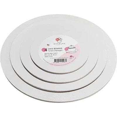 Imagen de Wenburg Kit de Decoración Pasteles para Tocadiscos Herramientas con Soporte Giratorio Tartas, alisador Pasteles, Tabla