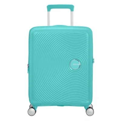 Imagen de American Tourister Soundbox Equipaje de mano ampliable Spinner S, 55 cm, 41 L, Azul (Azul Junto a la Piscina)