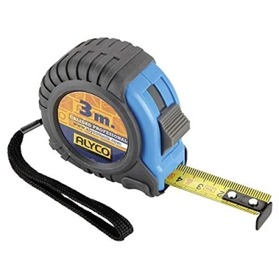Imagen de Alyco 197305 Flexometro magnetico bimaterial proteccion antichoque y antideslizante de 16 mm x 3 m
