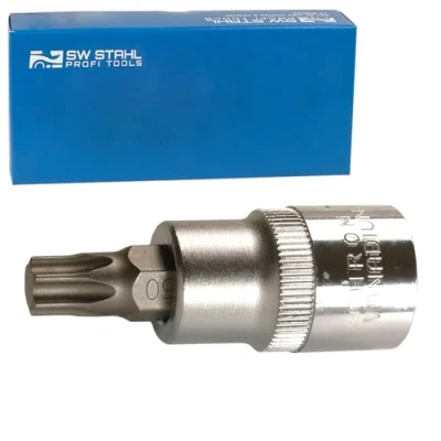Imagen de SW Stahl 05243L Piezas insertables de llave cubo 1/2Pulgada Torx T30 Acero cromo vanadio interior corto