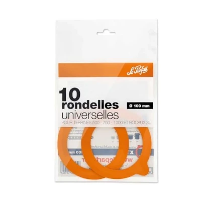 Imagen de Le Parfait Arandelas universales para tarros de 100 mm diámetro, 10 Unidades