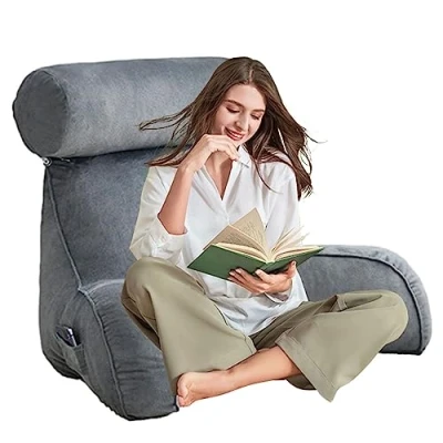 Imagen de TEHWDAIYOU Cojín de Lectura,Almohada Lectura Respaldo para Cama,Cojín Apoyo Lumbar,para Sentarse en la Cama o el Respaldo,Ideal como Leer Jugar a Videojuegos
