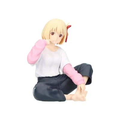 Imagen de Banpresto Figura de Acción Chisato Nishikigi Lycoris Recoil Relax Time 11 cm, Multicolor, BP88944