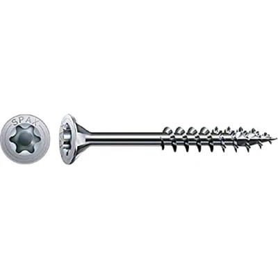 Imagen de Spax T STAR plus 0/1050/1/ 5,0/30/02 Vite universale con testa svasata, 4CUT, filettatura parziale, lucida zincata tramite galvanizzazione, Zincato, 5,0 x 30 mm