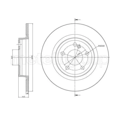 Imagen de Disco de freno METELLI 23 1463C