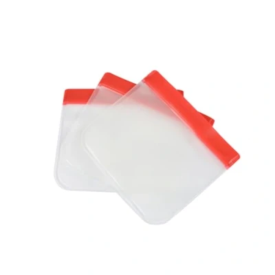Imagen de Homea, Peva Juego de 3 bolsas alimentos reutilizables (0,40 L), transparente