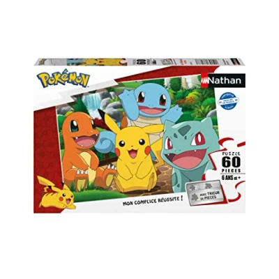 Imagen de Nathan Puzzle 60 pièces Les Pokémon au PARC niños, Color Azul (Ravensburger 4005556861873)