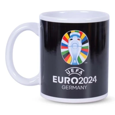 Imagen de Hy Pro Euro 2024 Taza de cerámica, con licencia oficial, color negro