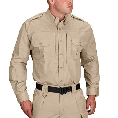 Imagen de Propper Camiseta táctica de Manga Larga para Hombre, Color Caqui, Talla Mediana