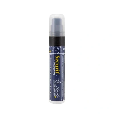 Imagen de SECURIT Rotulador de Tiza Líquida Impermeable Para Superficies No Porosas (Pizarra, Vidrio, Metal, Espejo, etc.) Punta Grande 7 15 mm Negro