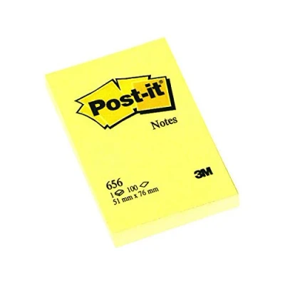 Imagen de POST IT de notas adhesivas 100 f 51 x 76 mm, color amarillo 1 Unidad