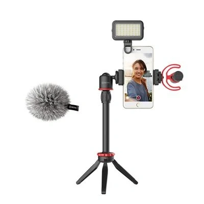 Imagen de Equipo De Video Vlogger Para Smartphone Boya By vg350 Con Micrófono Condensación mm1+