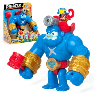 Imagen de Piratix Smash Jack Gorila articulado Que golpea verticalmente y con un Disparador. Incluye 1 Gorila, Exclusivo, Tesoro Exclusivo proyectil